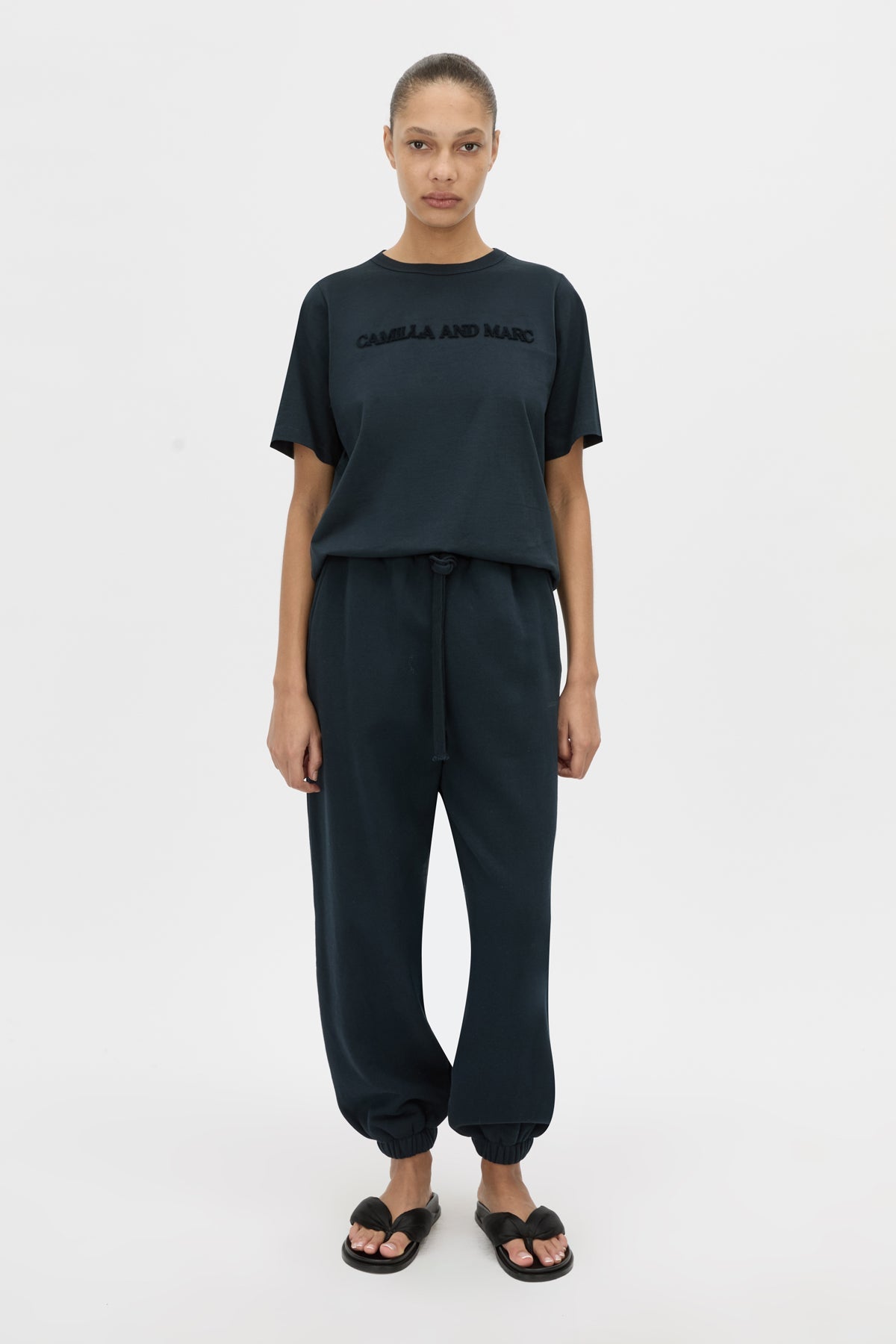 Tia Flocking Logo Tee