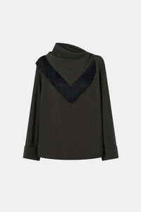 Una Drape Collar Shirt