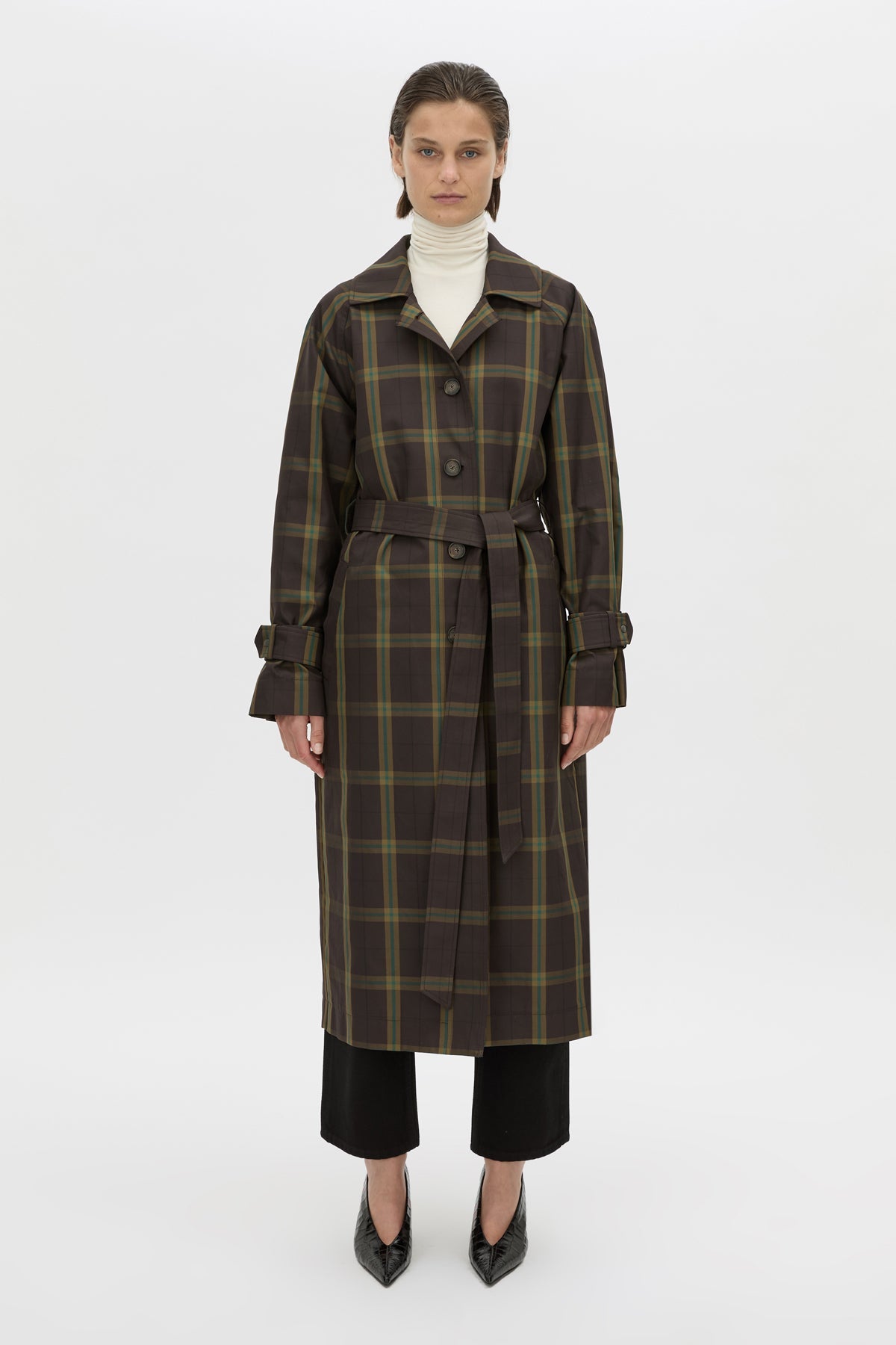 Winton Check Trench Coat