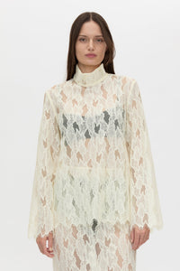Zemira Long Sleeve Lace Top