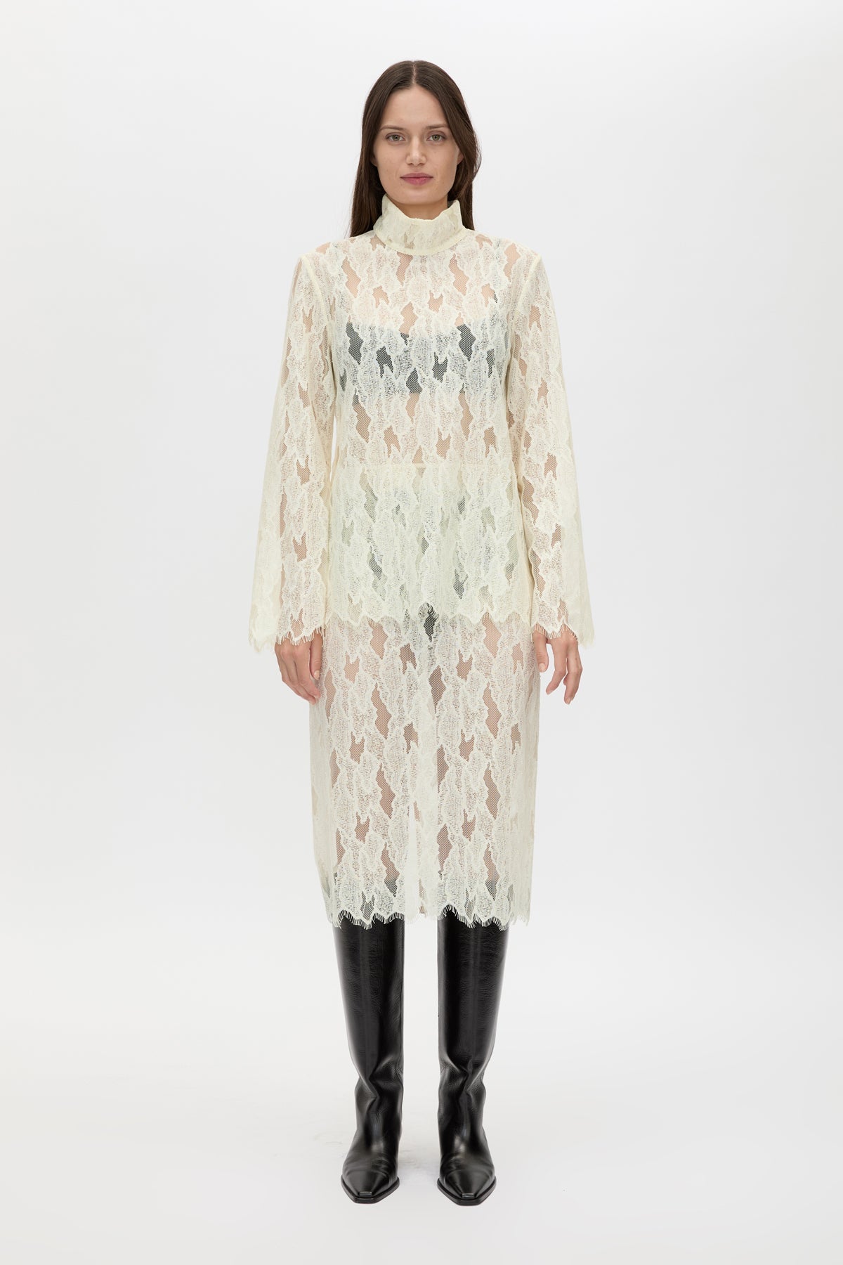Zemira Long Sleeve Lace Top