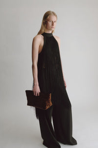 Poppy Leopard Clutch